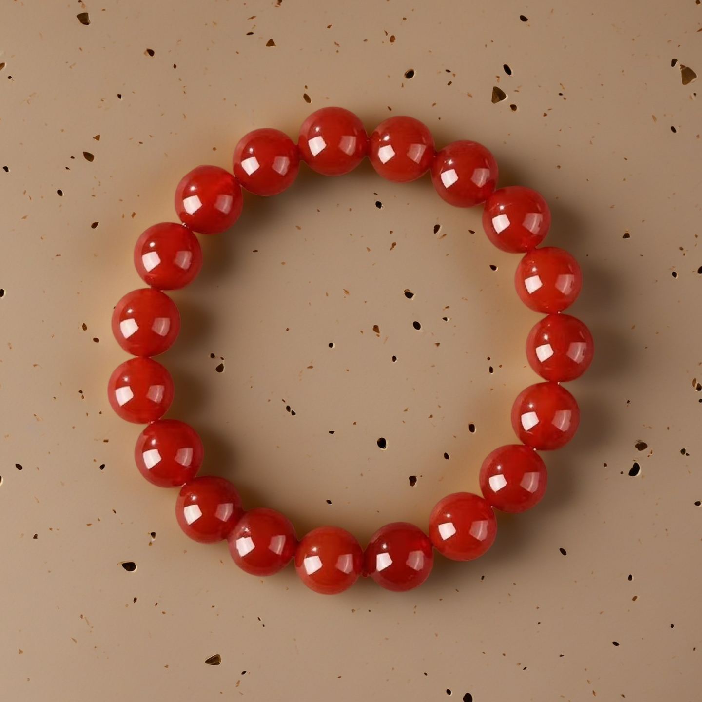 Motivating Carnelian Bead Bracelet | Confidence Booster & Vitality Shield