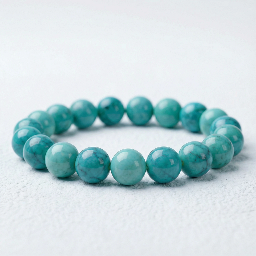Sacred Turquoise Bracelet - Stone of Protection, Wisdom & Good Fortune